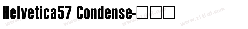 Helvetica57 Condense字体转换